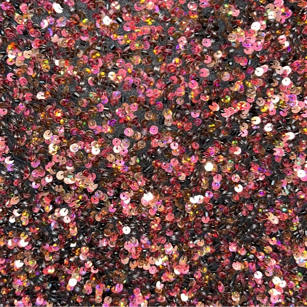 Parker Women’s Burgundy and Black Stretchy Sequin Mini Dress Size 2 new no tags - Picture 15 of 15
